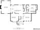 Second floor plan with living room, kitchen/dining room, dining room, Gathering room, entry and bathroom at 7531 Normandy Blvd, Indianapolis, IN 46278