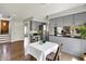 Spacious kitchen with gray cabinets, granite countertops, and stainless steel appliances at 7531 Normandy Blvd, Indianapolis, IN 46278