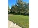 Expansive front yard with lush green grass, mature trees, and well maintained landscaping at 9851 Pica Dr, Fishers, IN 46040