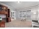 Home office featuring custom wooden cabinets, neutral paint colors, plush carpeting, and lots of natural light at 10889 Weston Dr, Carmel, IN 46032
