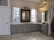 Bathroom with double vanity, large mirror, and ample counter space at 13151 Walters Rd, Martinsville, IN 46151