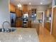 Gourmet kitchen featuring a granite island, stainless steel appliances, and ample cabinet space at 13151 Walters Rd, Martinsville, IN 46151