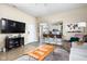 Inviting living space with barstool seating, a view of the kitchen, and a relaxing atmosphere at 1429 Linden St, Indianapolis, IN 46203