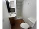 Bathroom with vanity, toilet, and shower at 1509 N Mann Ave, Muncie, IN 47304