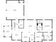 Detailed floor plan showcasing the layout of the home's main level, including the kitchen, living room and sunroom at 1873 S 510 E, Franklin, IN 46131