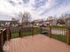 Enjoy the view from this nice deck with plenty of space for seating and enjoying outdoor activities at 2179 W Van Arsdall Ct, Columbus, IN 47201