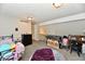 Spacious bedroom featuring carpeted floors and an open loft overlooking another living area at 260 Christina Dr, Whiteland, IN 46184
