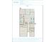 Detailed floor plan showcasing the layout of a modern home with a gathering room, kitchen, sunroom, and owner's suite at 2766 Ruffian Dr, Westfield, IN 46074