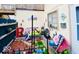 This backyard has a decorative fence, seating and plenty of plants at 2804 Paso Del Norte Dr, Indianapolis, IN 46227