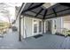 View of the deck with a covered area and access to the house at 3260 Eddy Ct, Indianapolis, IN 46214