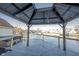 Beautiful covered deck overlooking the water at 3260 Eddy Ct, Indianapolis, IN 46214