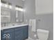 Bathroom featuring double sinks and modern fixtures at 46 N Denny St, Indianapolis, IN 46201
