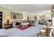 Spacious living room with an open floor plan, comfortable seating, and stylish decor throughout the home at 5861 W Deerview Bnd, McCordsville, IN 46055