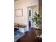 View through the doorway of the bright and airy bedroom at 619 Kessler Blvd E Dr, Indianapolis, IN 46220