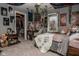Eclectic bedroom with personal decorations, open closet, and plenty of natural light at 7957 Preservation Dr, Indianapolis, IN 46278