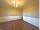 Dining room with hardwood floors, chair railing and chandelier at 8201 E 250 S, Zionsville, IN 46077