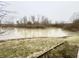 Scenic view of the pond with trees in the background, reflecting the clear sky at 8201 E 250 S, Zionsville, IN 46077