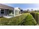 Spacious backyard featuring a sunroom at 955 Sand Hollow Dr, Lebanon, IN 46052