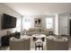 Bright and airy living room featuring neutral walls and modern decor at 955 Sand Hollow Dr, Lebanon, IN 46052