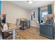 Office space featuring a large window and contemporary furnishings at 11450 Wicker Ln, Noblesville, IN 46060
