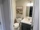 Stylish bathroom with modern fixtures, attractive vanity, and a clean, fresh feel at 1198 Paradise N Way # C, Greenwood, IN 46143