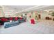Large finished basement with a cozy seating area and plenty of room for entertaining at 13974 Nina Dr, Carmel, IN 46074