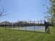 Community tennis court surrounded by a fence and a lawn, a perfect place for a match at 13974 Nina Dr, Carmel, IN 46074