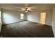 Bedroom featuring carpet flooring, ceiling fan, and lots of natural light at 14243 Clapboard Dr, Noblesville, IN 46060