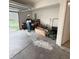 A cluttered garage with various storage items, useful for household projects or storage at 14243 Clapboard Dr, Noblesville, IN 46060