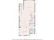 First floor plan featuring a kitchen, living room, dining area and bath at 146 Handley St, Indianapolis, IN 46222