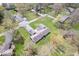Aerial view shows this home is nestled in a mature neighborhood, close to local amenities at 1520 E 87Th St, Indianapolis, IN 46240