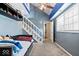 A bright bedroom with a staircase and carpeting at 1520 E 87Th St, Indianapolis, IN 46240