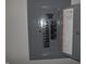 An electrical panel with open door shows electrical circuits at 1615 Capra Ct, Beech Grove, IN 46107