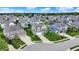 Neighborhood aerial showcasing varied architectural styles, mature trees, and well-maintained landscaping at 16491 Wheatley Ct, Fishers, IN 46040