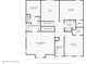 Detailed floor plan of the second floor showing bedrooms, bathrooms, and loft area at 16491 Wheatley Ct, Fishers, IN 46040