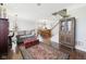 Inviting living room featuring hardwood floors, natural light, and classic decorative elements at 170 Straughn Ln, Westfield, IN 46074