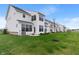 Spacious backyard, patio with seating, perfect for entertaining or relaxing outdoors at 3240 Arabian Ln, Zionsville, IN 46077