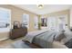Well-lit bedroom with natural light, modern design, ample space, and a cozy atmosphere for relaxation at 355 E Ohio St # 309, Indianapolis, IN 46204