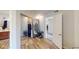 Hallway with storage closet and access to a bathroom and bedroom at 3817 Cologne Ct, Indianapolis, IN 46228