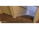 Carpeted stairway with a railing, leading to the upper level of the house at 4063 Orchard Valley Blvd, Indianapolis, IN 46235