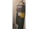 Hot water heater with energy guide label and model information for efficient utility management at 4063 Orchard Valley Blvd, Indianapolis, IN 46235
