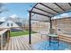 A deck with a privacy screen, artificial turf, and a charming seating area, perfect for relaxation and outdoor enjoyment at 415 S Oxford St, Indianapolis, IN 46201