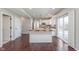 Modern kitchen with stainless steel appliances and a center island at 4421 Brittany Dr, Zionsville, IN 46077
