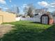 Large backyard with shed and fence at 509 E Columbus St, Martinsville, IN 46151