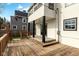 This backyard deck provides an easy transition between the house and outdoor green space at 625 N Parker Ave, Indianapolis, IN 46201