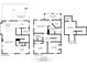 A detailed floor plan of a multi-story home, highlighting room dimensions and layout at 625 N Parker Ave, Indianapolis, IN 46201