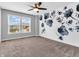 Stylish bedroom with large window and statement wall art at 682 Keswick Dr, Brownsburg, IN 46112