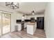 Modern kitchen featuring white cabinetry, stainless steel appliances, and an island at 6853 Bretton Wood Dr, Indianapolis, IN 46268