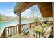 Relax on this deck with views of the lake at 7591 Inkbush Dr, Nineveh, IN 46164