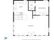 Downstairs floor plan displaying living room, eat-in kitchen, primary bedroom, and bath at 7591 Inkbush Dr, Nineveh, IN 46164